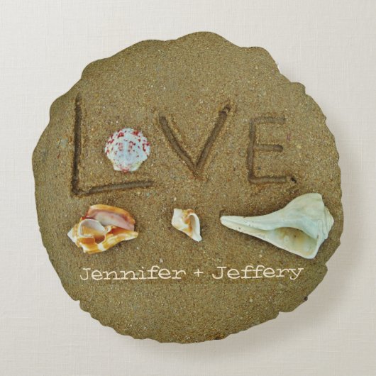 シェルラブオンビーチカスタム枕 ラウンドクッション (裏面)