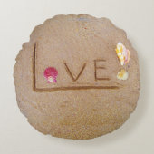 シェルラブオンビーチカスタム枕 ラウンドクッション (正面)