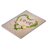 シェルラブハートノート ノートブック (左側)