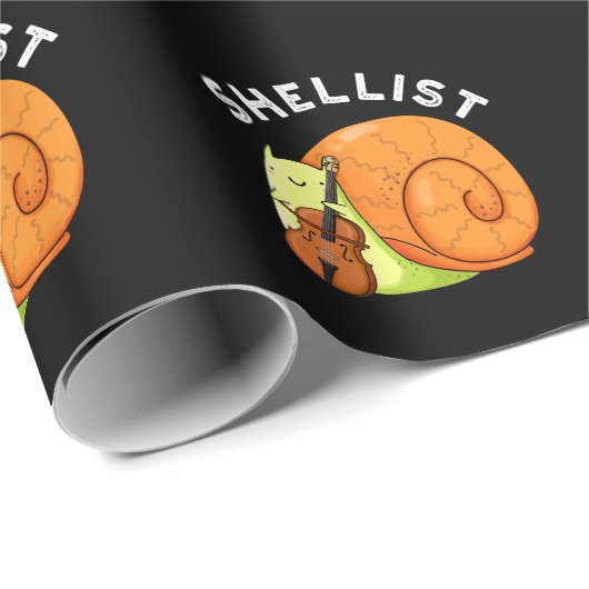 シェルリおもしろいストカタツムリチェロプンダーク ラッピングペーパー (ロールコーナー)