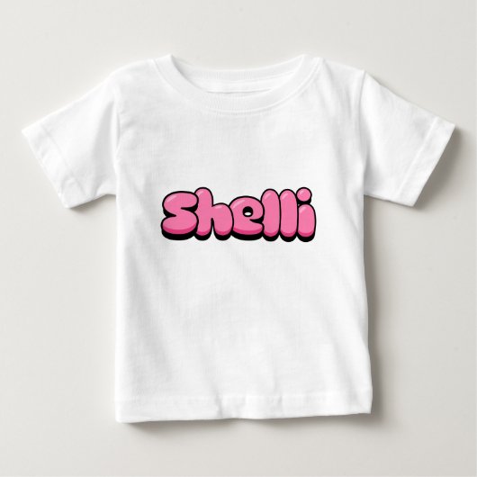 シェルリピンク ベビーTシャツ (正面)
