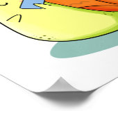 シェルロおもしろいカタツムリ携帯電話パン ポスター (角)