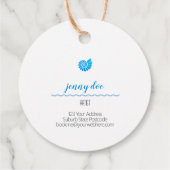 シェルロゴビーチテーマホワイトつるラベル フェイバータグ (裏面)