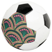 シェル型の緑のパターン サッカーボール (3/4)
