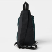 シェル型の緑のパターン スリングバッグ (裏面)
