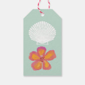 「シェル振動」沿岸ビーチパーティーテーマ ギフトタグ (裏面)