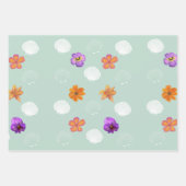 「シェル振動」沿岸ビーチパーティーテーマ ラッピングペーパーシート (正面3)