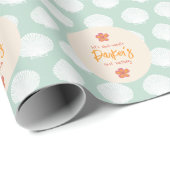 「シェル振動」沿岸ビーチパーティーテーマ ラッピングペーパー (ロールコーナー)