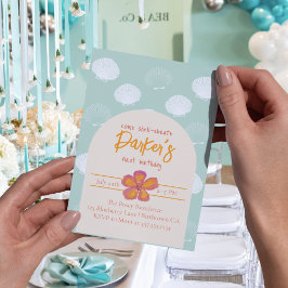 「シェル振動」沿岸ビーチパーティーテーマ 招待状