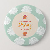 「シェル振動」沿岸ビーチパーティーテーマ 缶バッジ (正面)