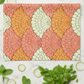 シェル眼鏡:抽象芸術海模様 キッチンタオル (折り畳み)