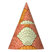 シェル眼鏡：抽象芸術海模様 パーティーハット (左)