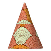 シェル眼鏡：抽象芸術海模様 パーティーハット (右)