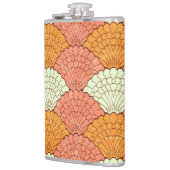 シェル眼鏡：抽象芸術海模様 フラスク (左)