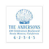 シェル航海のカスタムファミリ名と差出人住所 セルフインキングスタンプ (デザイン)