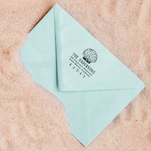 シェル航海のカスタムファミリ名と差出人住所 ラバースタンプ