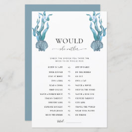 シェル航海のブライダルシャワーは彼女はむしろゲームをする