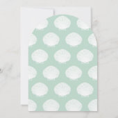 シェル誕生日パーティーフローラシェルブレーションガール 招待状 (裏面)