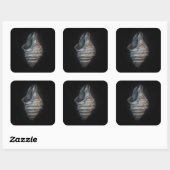 シェル6色バージョンなし スクエアシール (シート)