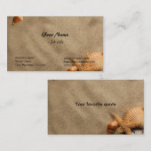 シェル、シーサイド、ビーチ名刺 名刺 (正面/裏面)