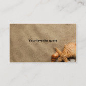 シェル、シーサイド、ビーチ名刺 名刺 (裏面)