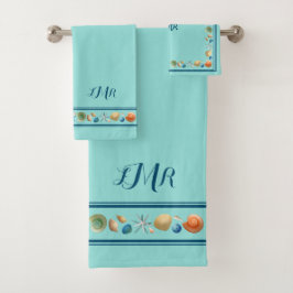 シェル&ストライプス·バスタオルセット バスタオルセット