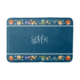 ***シェル&ストライプバスマット バスマット