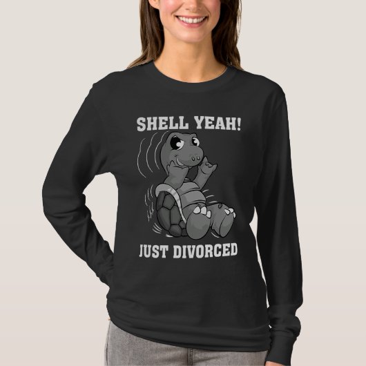 シェル・ヤァ~! 離婚おめでとう 離婚記念日 ジョーク Tシャツ (正面)