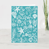 シェルYEHシーシェルビーチ誕生日おめでとう カード (正面)