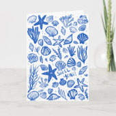 シェルYEHシーシェルビーチ誕生日おめでとう カード (正面)