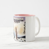 シェレゲシュ・ロシアのスキー旅行ポスター。 ツートーンマグカップ (正面右)