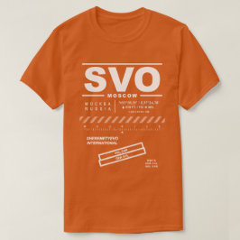 シェレメ国際的ティエボ空港SVO Tシャツ
