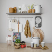 シェン半円形パターン キッチンタオル