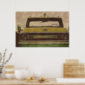 シェヴィトラックヴィンテージテクスチャポスター ポスター (キッチン)