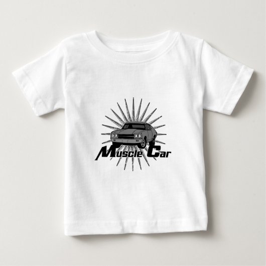 シェヴィノバマッスルカー ベビーTシャツ (正面)