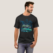 シェヴィー50年代60年代ヴィンテージクラシック通り車 Tシャツ (正面フル)