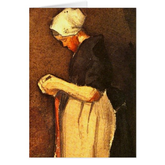 シェヴェニンゲンの女の肖像、ヴィンセント・ヴァン・ゴッホ (正面)