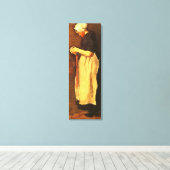 シェヴェニンゲンウーマンポートレートバイビンセント・ヴァン・ゴッホ キャンバスプリント (インサイチュ (ウッドフロア))