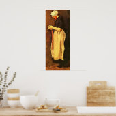 シェヴェニンゲンウーマンポートレートバイビンセント・ヴァン・ゴッホ ポスター (キッチン)