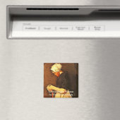 シェヴェニンゲンウーマンポートレートバイビンセント・ヴァン・ゴッホ マグネット (インサイチュ (食洗機))