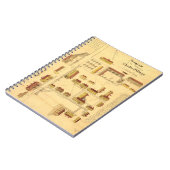 シェーカーの村の地図1849年 ノートブック (左側)