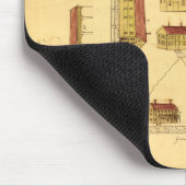 シェーカーの村の地図1849年 マウスパッド (コーナー)