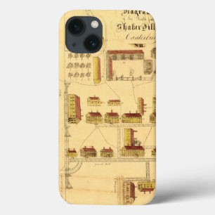 シェーカーの村の地図1849年 iPhone 13ケース