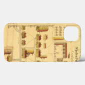 シェーカーの村の地図1849年 Case-Mate iPhoneケース (裏面 (横))