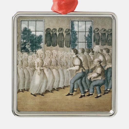 シェーカーはレバノンに近づきます メタルオーナメント (正面)