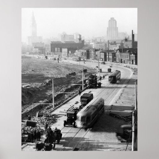 シェーカーハイツ通り車， 1927 ポスター (正面)