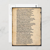 シェークスハムレットソリロキハガキ ポストカード (正面/裏面)