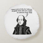 シェークスピアおもしろい引用文 ラウンドクッション (裏面)