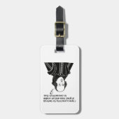 シェークスピアおもしろい引用文 ラゲッジタグ (正面縦)