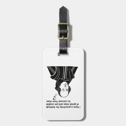 シェークスピアおもしろい引用文 ラゲッジタグ (正面縦)